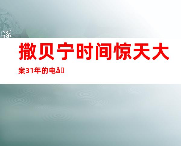 撒贝宁时间惊天大案31年的电击案（撒贝宁时间惊天大案 十大经典）