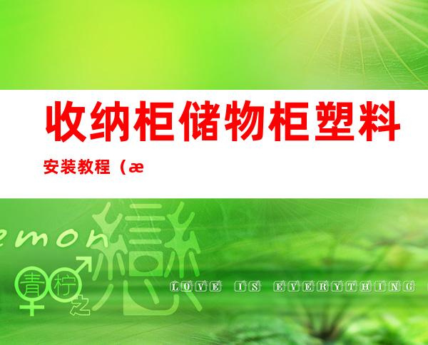 收纳柜储物柜塑料安装教程（收纳柜储物柜哪个牌子好）