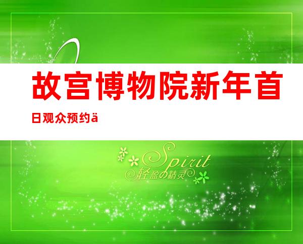 故宫博物院新年首日观众预约人数达3万人