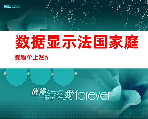 数据显示法国家庭受物价上涨影响每月平均支出增加90欧元