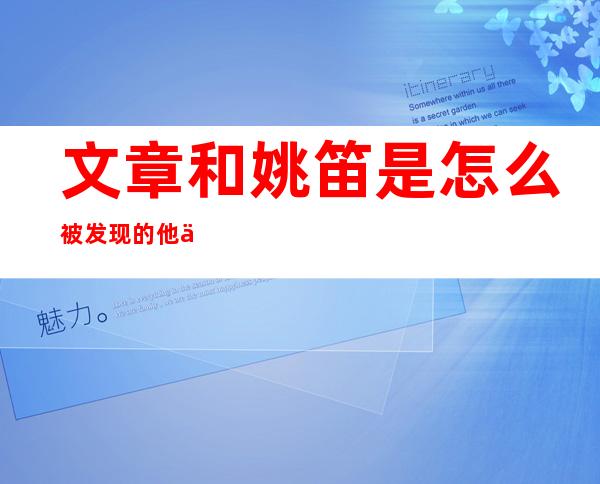 文章和姚笛是怎么被发现的 他俩在一起好了几年