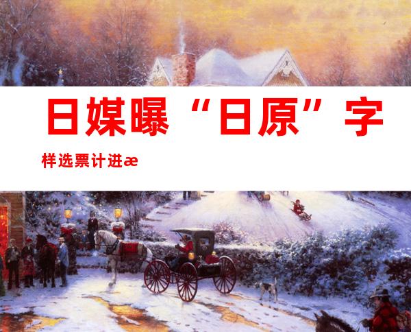 日媒曝“日原”字样选票计进日原共产党引冷议