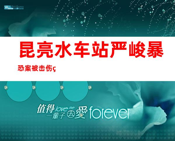 昆亮水车站严峻 暴恐案被击伤父歹徒 未浑醉并求功