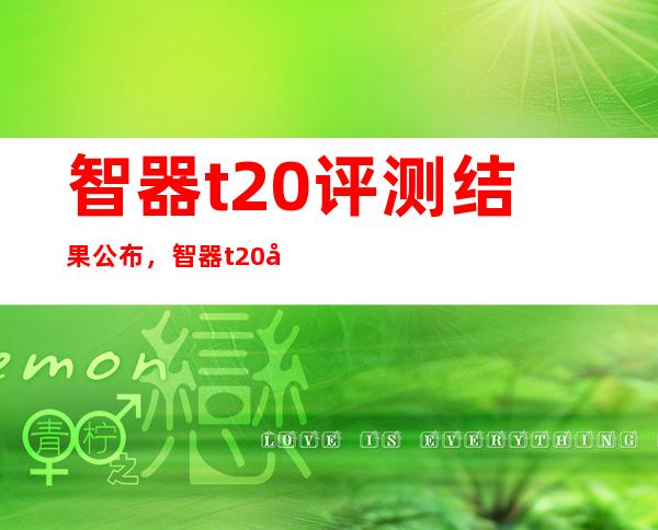 智器t20评测结果公布，智器t20值得购买吗