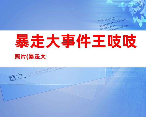 暴走大事件王吱吱照片(暴走大事件王尼玛本人照片)