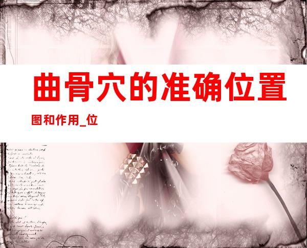 曲骨穴的准确位置图和作用_位置怎么找?常用配伍与功效