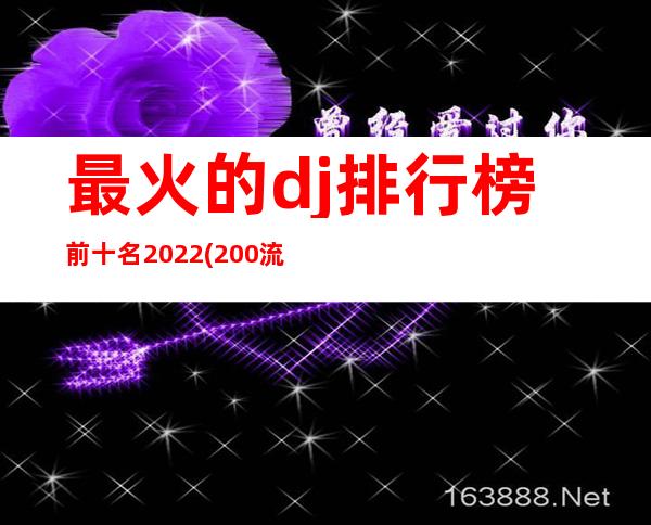 最火的dj排行榜前十名2022(200流行DJ劲爆歌曲汇总)