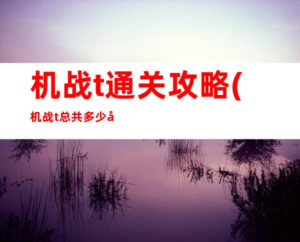 机战t通关攻略(机战t总共多少关)