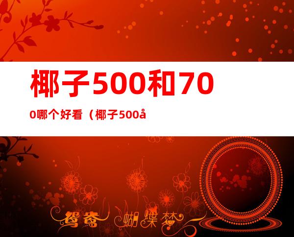 椰子500和700哪个好看（椰子500增高多少cm）