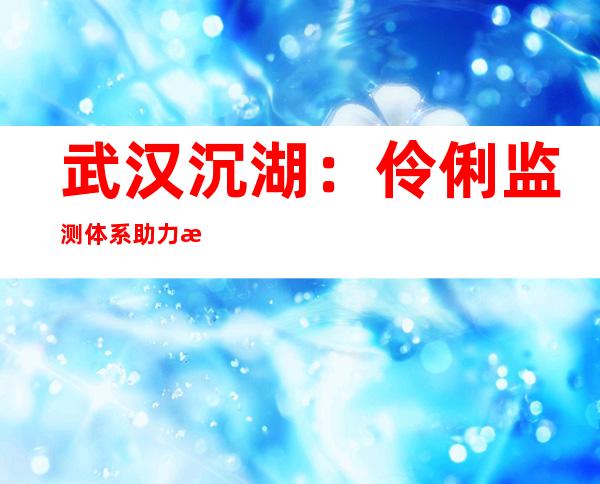 武汉沉湖：伶俐监测体系助力湿地庇护