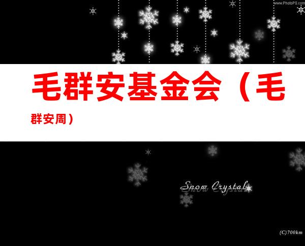 毛群安基金会（毛群安 周）