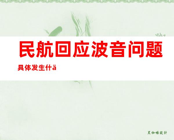 民航回应波音问题 具体发生什么了民航回应了什么