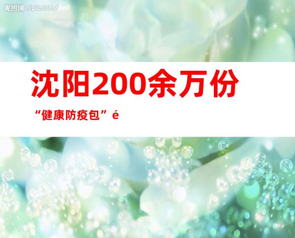 沈阳200余万份“健康防疫包”陆续向60岁以上老年人、低保家庭等重点人群免费发放