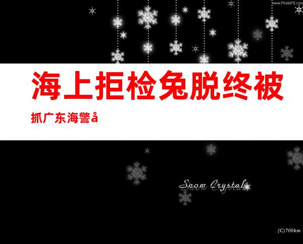 海上拒检兔脱终被抓 广东海警局查获一块儿涉嫌私运冻品案