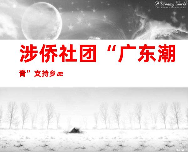 涉侨社团“广东潮青”支持乡村振兴 为80位粤西眼疾患者免费复明