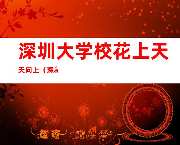 深圳大学校花上天天向上（深圳大学校花惊艳亮相）