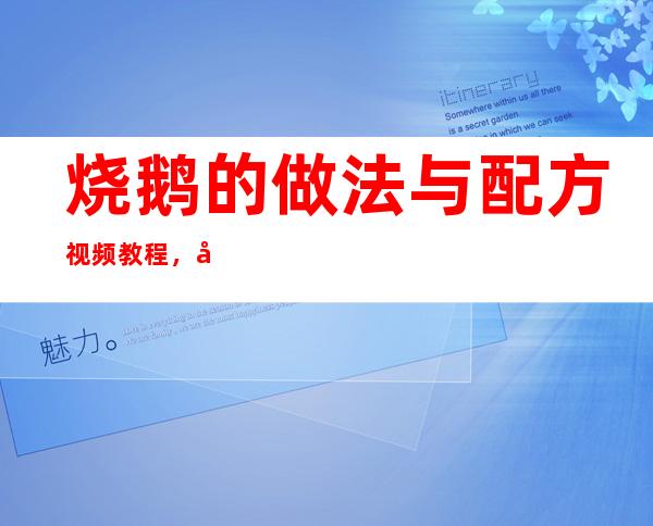 烧鹅的做法与配方视频教程，广式烧鹅的做法与配方