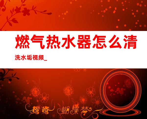 燃气热水器怎么清洗水垢视频_林内燃气热水器怎么清洗水垢