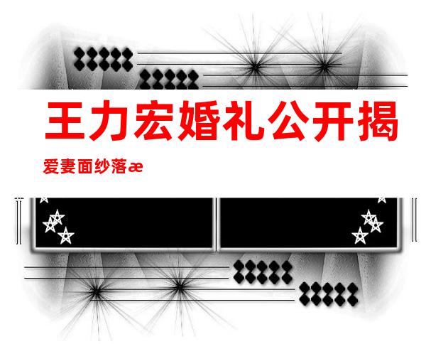 王力宏婚礼公开 揭爱妻面纱落泪两人宛如夕阳下的王子公主