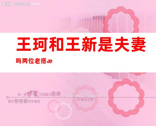 王珂和王新是夫妻吗 两位老搭档有没有因戏生情