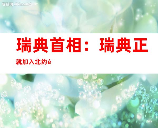 瑞典首相：瑞典正就加入北约问题与土耳其进行对话