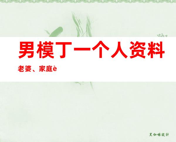 男模丁一个人资料老婆、家庭背景 出道经历