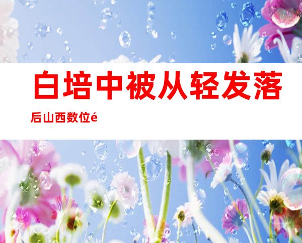 白培中被从轻发落后山西数位重量级老干部举报|山西反腐|白培中|金道铭_新闻