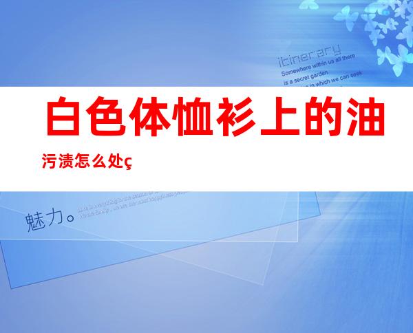 白色体恤衫上的油污渍怎么处理（白色t恤上的顽固污渍怎么清洗掉）