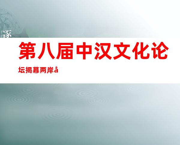 第八届中汉文化论坛揭幕 两岸学者探究中汉文化与人类文明新形态