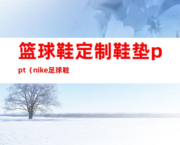 篮球鞋定制鞋垫ppt（nike足球鞋定制）