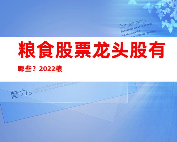 粮食股票龙头股有哪些？2022粮食股行情如何？