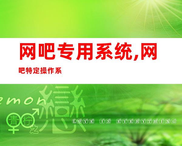 网吧专用系统,网吧特定操作系统