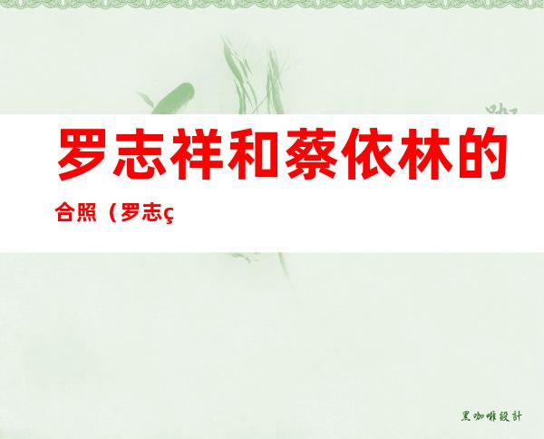 罗志祥和蔡依林的合照（罗志祥和蔡依林配吗他们从什么时候认识的）