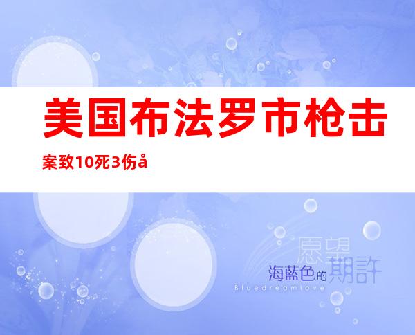 美国布法罗市枪击案致10死3伤 嫌疑人自述“要杀死尽可能多的非洲裔”