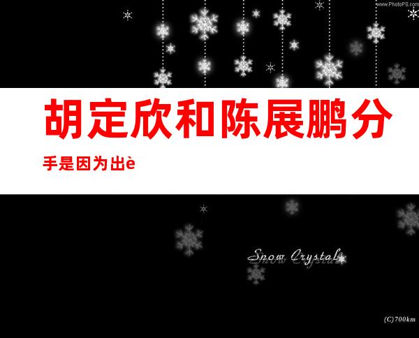 胡定欣和陈展鹏分手是因为出轨?男方奉子成婚近况如何？