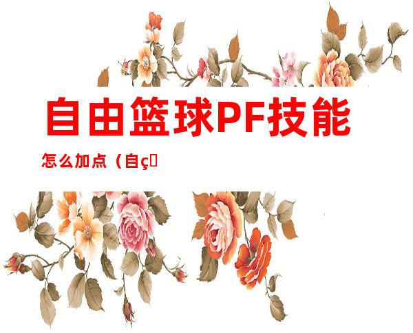 自由篮球PF技能怎么加点（自由篮球PF 2T技能加点攻略）