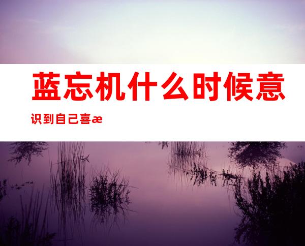 蓝忘机什么时候意识到自己喜欢魏无羡，蓝忘机什么时候喜欢魏无羡怎么认出