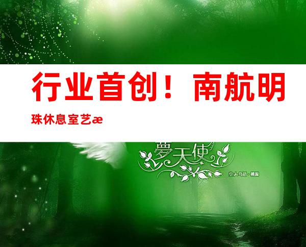 行业首创！南航明珠休息室艺术空间正式开幕