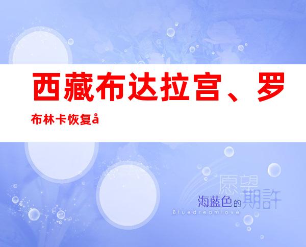 西藏布达拉宫、罗布林卡恢复开放