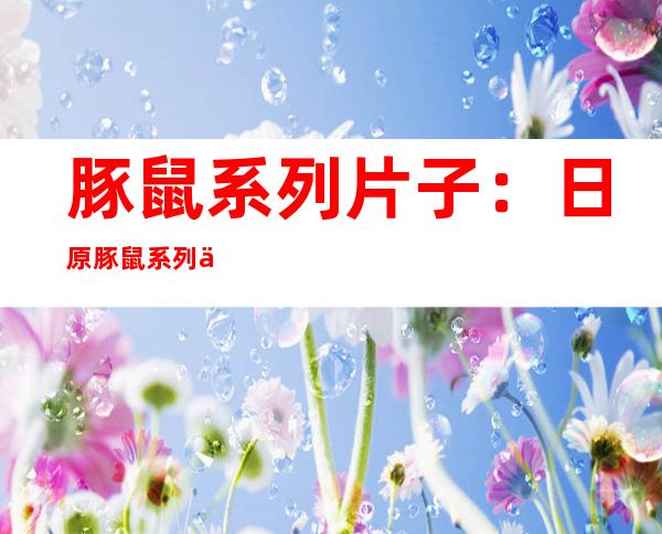 豚鼠系列片子 ：日原豚鼠系列不只可骇 且恶口无比