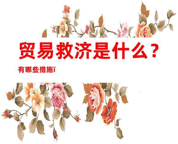 贸易救济是什么？有哪些措施？