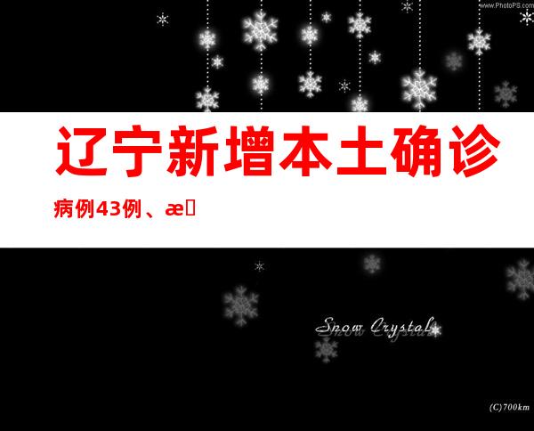 辽宁新增本土确诊病例43例、本土无症状感染者513例