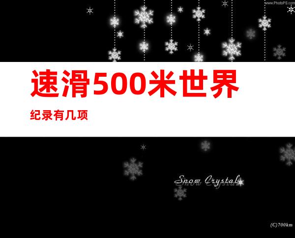 速滑500米世界纪录有几项