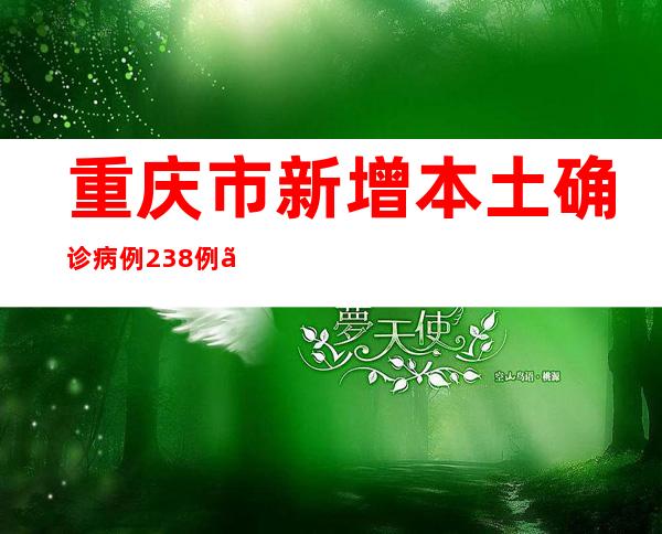 重庆市新增本土确诊病例238例、本土无症状熏染者9447例