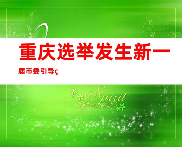 重庆选举发生 新一届市委引导 班子 孙政才被选 市委书忘