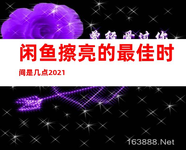 闲鱼擦亮的最佳时间是几点 2021,闲鱼擦亮的最佳时间是几点2022