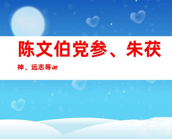 陈文伯党参、朱茯神、远志等治疗失眠不寐医案