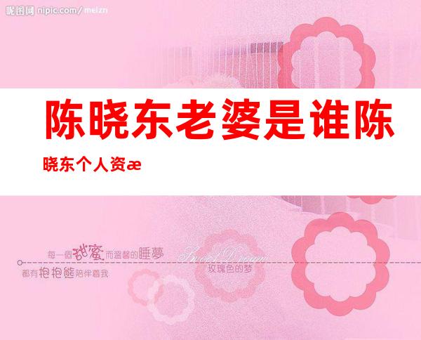 陈晓东老婆是谁 陈晓东个人资料和近况