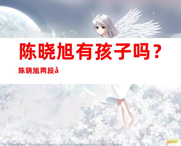 陈晓旭有孩子吗？ 陈晓旭两段婚姻有几个孩子？