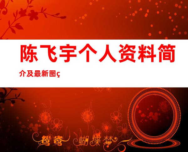 陈飞宇个人资料简介及最新图片介绍